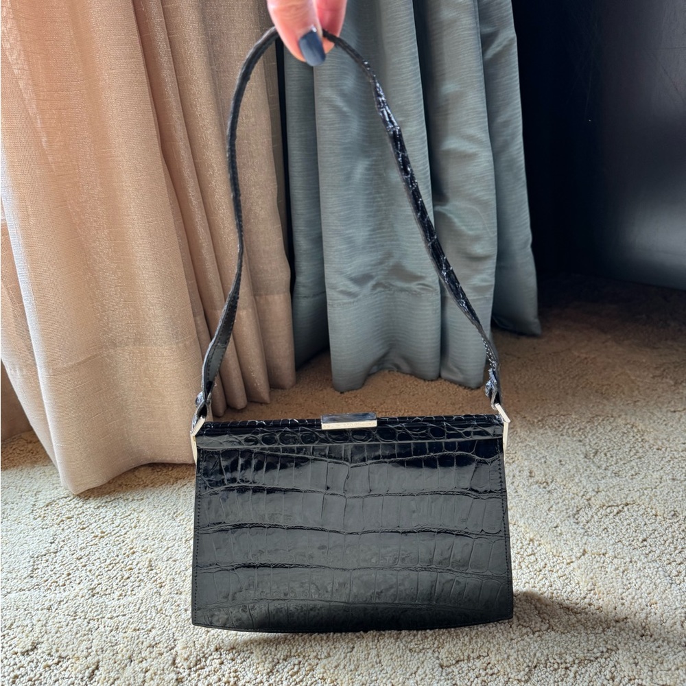 Vintage Alligator skin purse bag